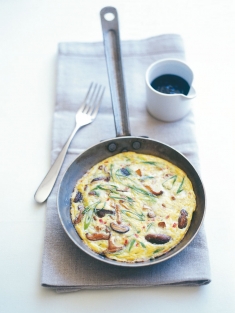 asian mushroom omelette