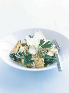 artichoke risoni salad