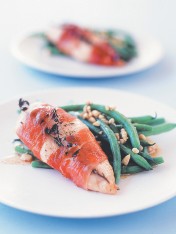 prosciutto-wrapped chicken