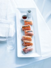 salmon and chive parcels