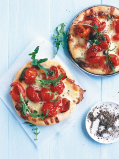 cherry tomato and bocconcini pizzas cherry tomato and bocconcini pizzas