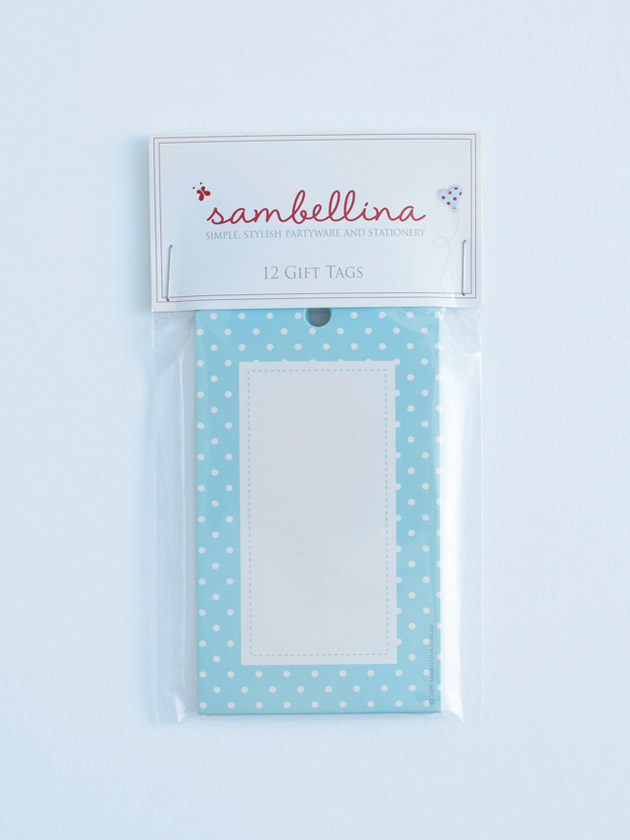 polka dot gift tags – blue polka dot gift tags – blue