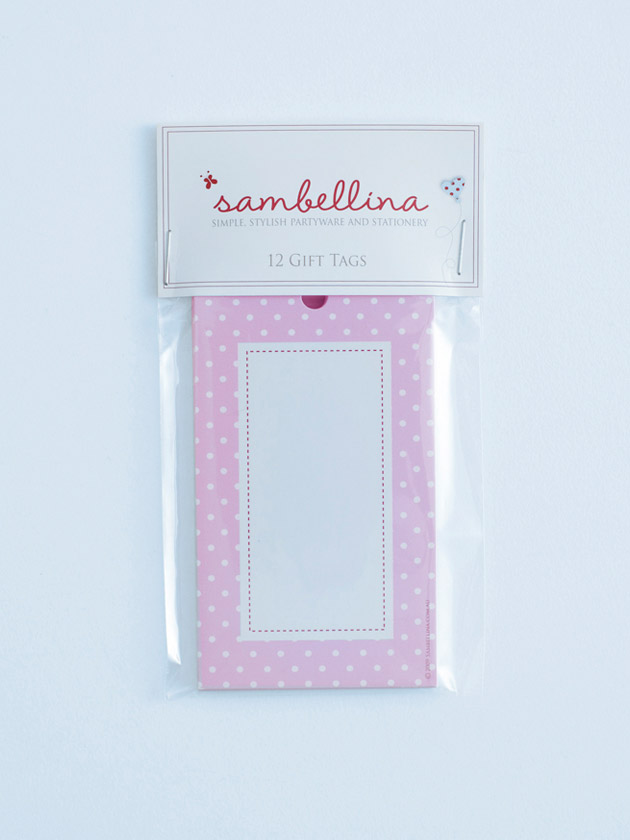 polka dot gift tags – pink polka dot gift tags – pink