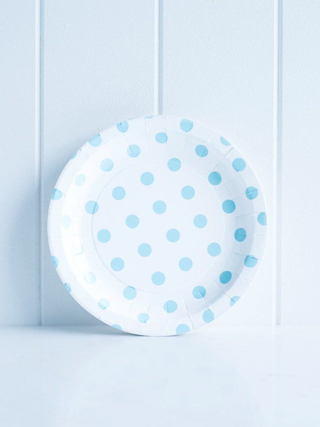 paper cake plates – polka dot blue paper cake plates – polka dot blue