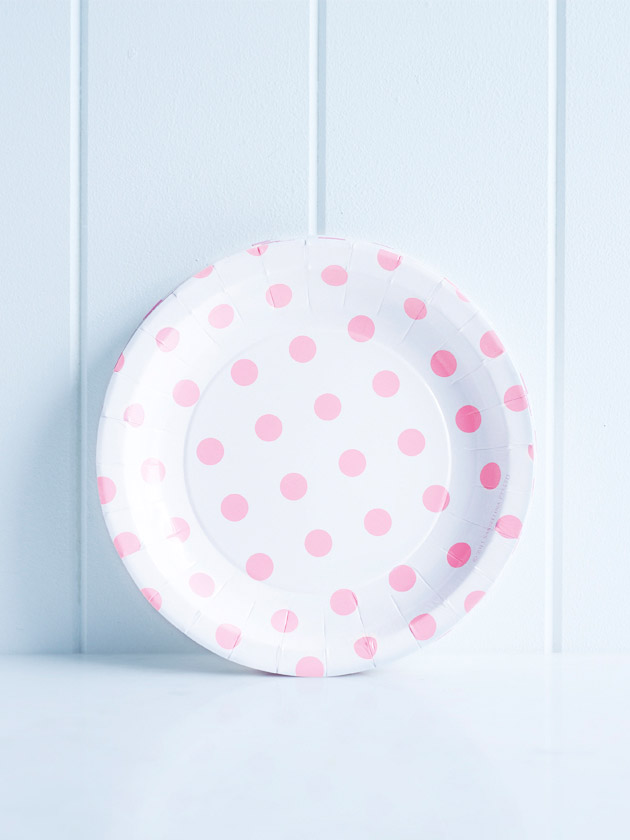 paper cake plates – polka dot pink paper cake plates – polka dot pink