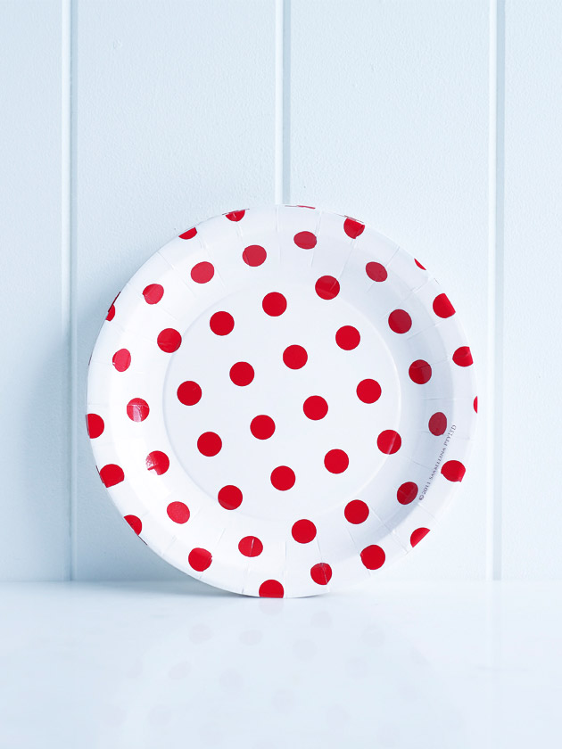 paper cake plates – polka dot red paper cake plates – polka dot red