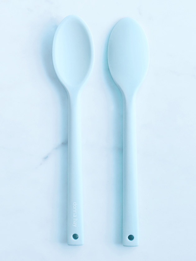 silicone cooks spoon - blue silicone cooks spoon - blue
